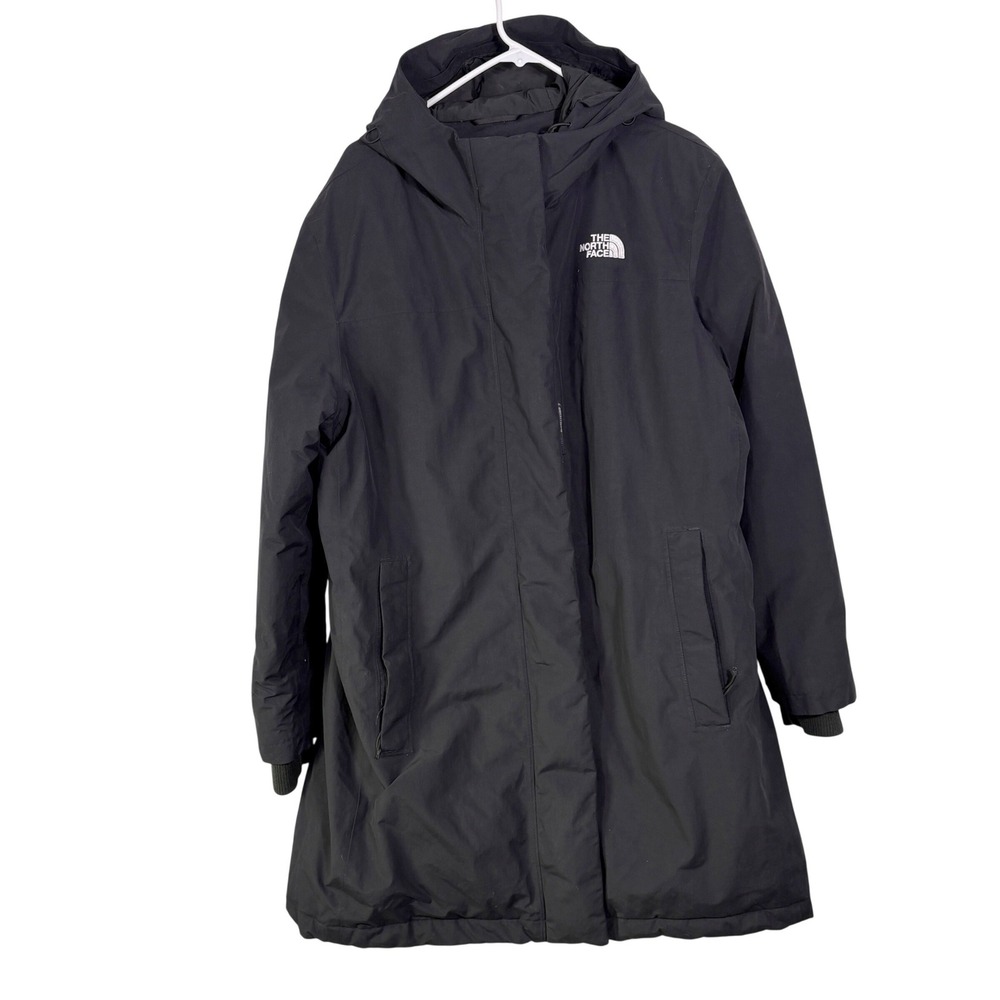 The North Face Arctic Down Parka Womens XXL Black Good Hooded Insulated NF0A4R2V